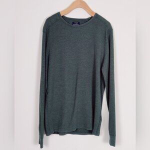 J.Crew Authentic Thermal Long Sleeve Shirt in Green - Size Medium Fall